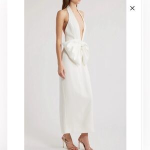 Sonya Moda Annique Bow Plunge Cocktail Dress